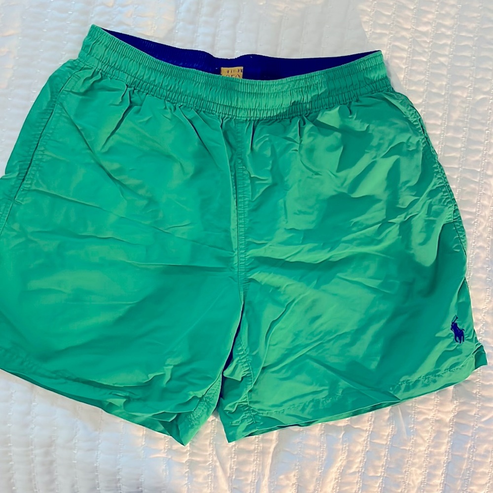 COPY - Polo Ralph Lauren swim trunks in Kelly green fully lined, size M